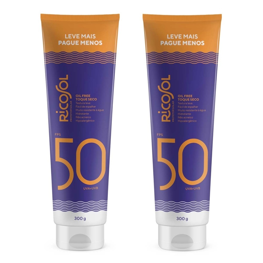 Kit 2 und Ricosol Protetor Solar Fps 50 300 G