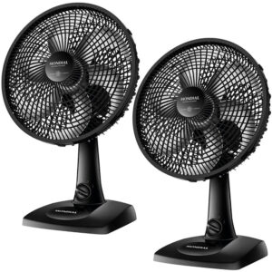 Kit 2 Ventiladores de mesa 30 cm 6 pás com 3 velocidades Mondial — Ar e Ventilação