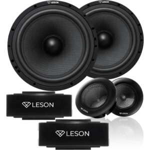 Kit 2 Vias 6″ 160W Rms Tweeter e Crossover Som Automotivo Leson
