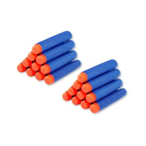 Kit 20 Dardos Recarga Balas Munição Espuma 7cm Ponta Macia Lançador