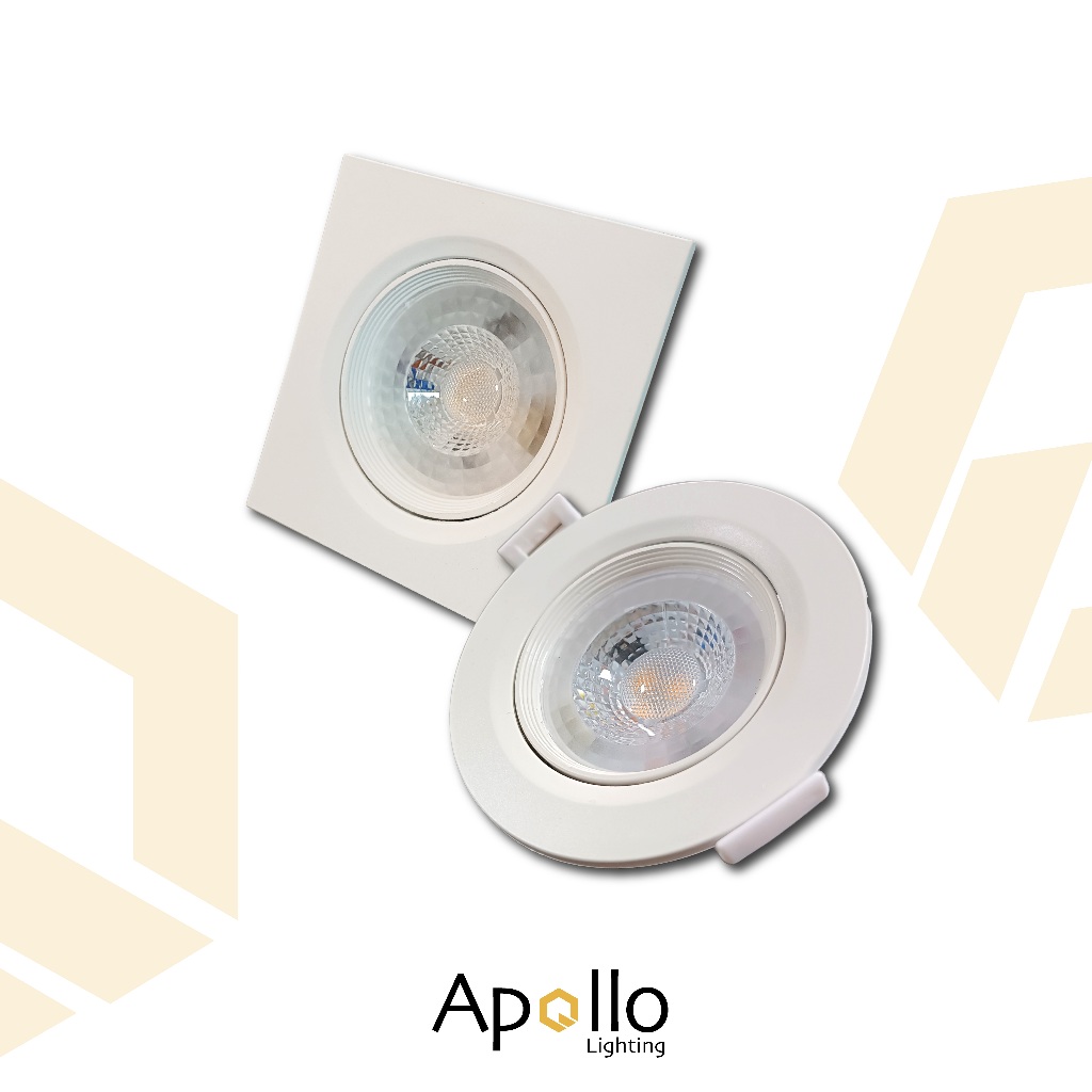 Kit 20 Spot led 5w 7w Luminária Bivolt Direcionavel Redondo Quadrado