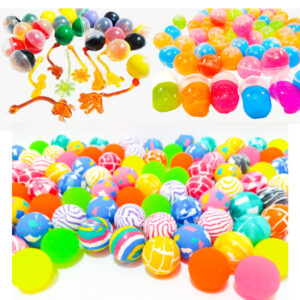 Kit 25 (Gruda+ Geleca Slime Bolinha Pula Pula 27mm) Para Lembrancinha