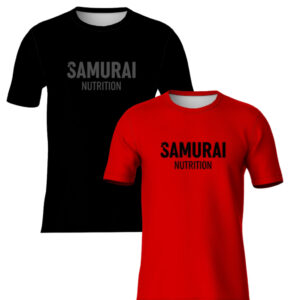 Kit 2x Camiseta Samurai Nutrition Para Treino Academia