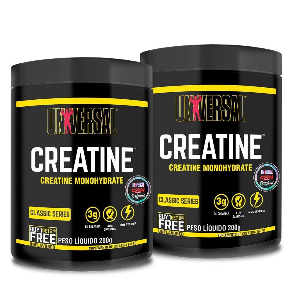 Kit 2x Creatina Monohidratada 200g Universal Nutrition