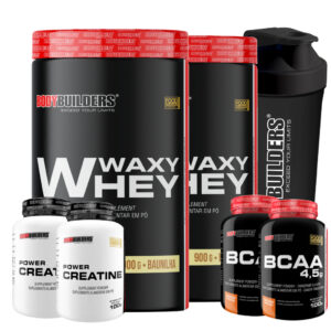 Kit 2x Whey Protein 900g 2x Bcaa 4,5 100g 2x Creatina 100g