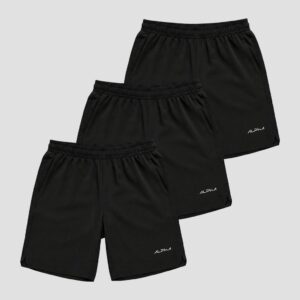 Kit 3 Bermudas Dry Basic Academia Esporte Alpha Co