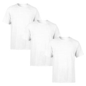 Kit 3 Camisetas Masculina Fio 30.1 Algodão Academia Treino 100%