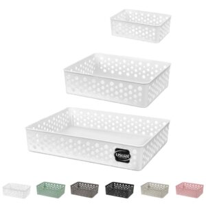 Kit 3 Cestos Organizador De Gaveta Armário Cozinha Escritório 3