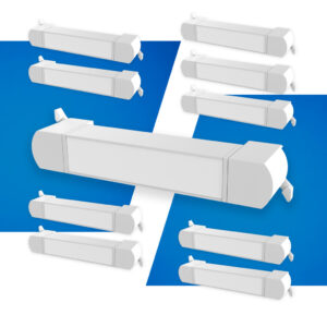 Kit 3 ou 10 Luminárias Spot Led Linear Difusa Para Trilho