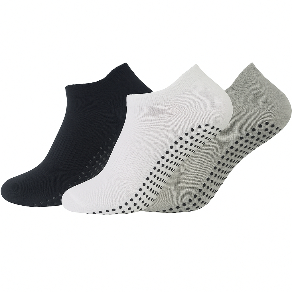 Kit 3 Pares Meia Antiderrapante Yoga Pilates Hidroginástica Academia