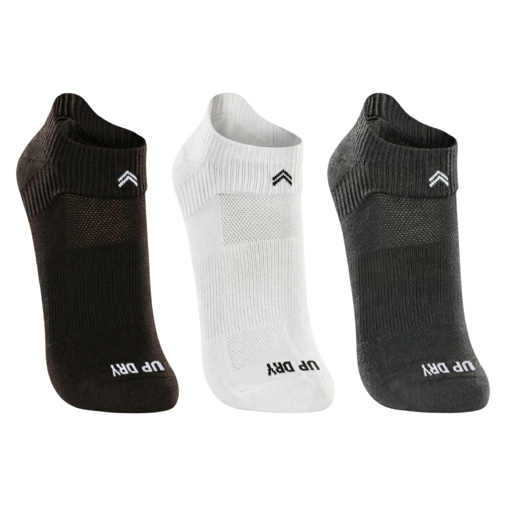 Kit 3 Pares Meia Cano Curto Invisível Up Performance Dry Tecido