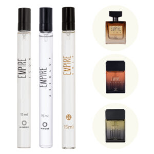 Kit 3 Perfumes Masculinos de Bolso Empire Icon Absolut Gold