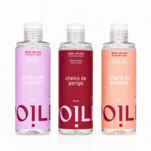 Kit 3 Refis Body Splash Feminino Perigo Coragem Saudade Perfume