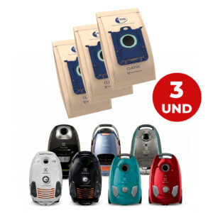 Kit 3 Sacos Refil Para Aspirador de Pó Swecl Clario Classic Silencer