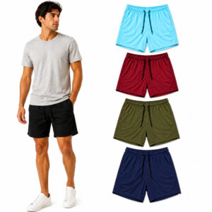 Kit 3 Short Tactel Com Elastano Masculino Mauricinho Adulto Surf