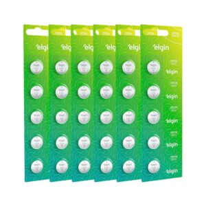 Kit 30 Bateria Pilha Moeda Cr2016 3V 6 Cartela Relógio Elgin