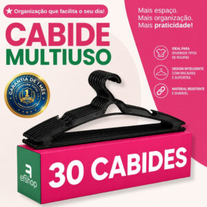Kit 30 Cabides Adulto Organizador de Roupas Preço de Fábrica