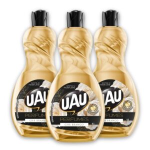 Kit 3un Limpador 1L Uau Perfume Chá Branco