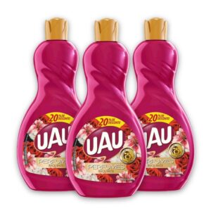 Kit 3un Limpador 1L Uau Perfume Requinte Promo