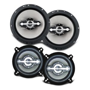 Kit 4 Alto Falante Som Automotivo Carro 6 E 5 Leson 280w