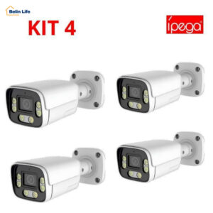 Kit 4 Câmera de segurança HD com luz quente e visão diurna e noturna — Câmeras e Drones