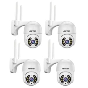 Kit 4 Câmera de Segurança IP A8 Wi-fi Branco com Áudio Bidirecional