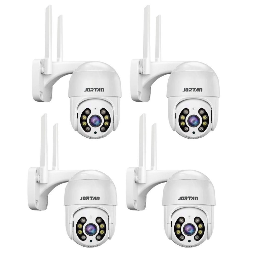 Kit 4 Câmera de Segurança IP Wi-fi Branco Externa Infravermelho Full — Câmeras e Drones