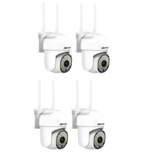 Kit 4 Câmera de Segurança Wi-fi HD Branco com Alarme e Sensor de — Câmeras e Drones