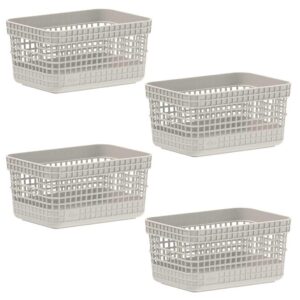 Kit 4 Cestos 2,5L Organizador Multiuso OU Grid