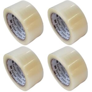 Kit 4 Fita Adesiva 369 Embalagem 3M Transparente 48MM X 50M
