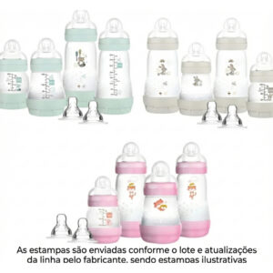 Kit 4 Mamadeiras 2 Bicos Extras Easy Start Mam