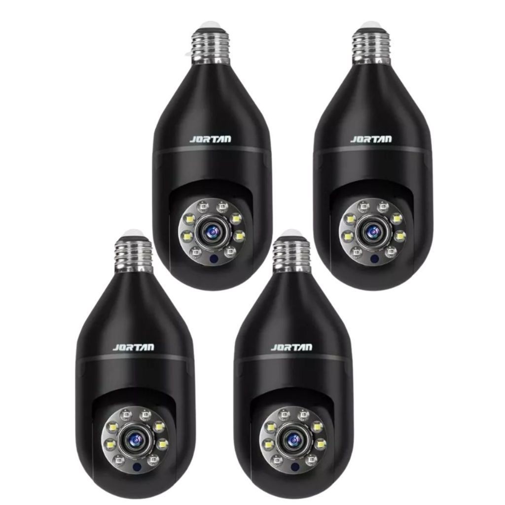 Kit 4 Mini IP Câmera de Segurança Wi-fi Preto com Áudio Bidirecional — Câmeras e Drones