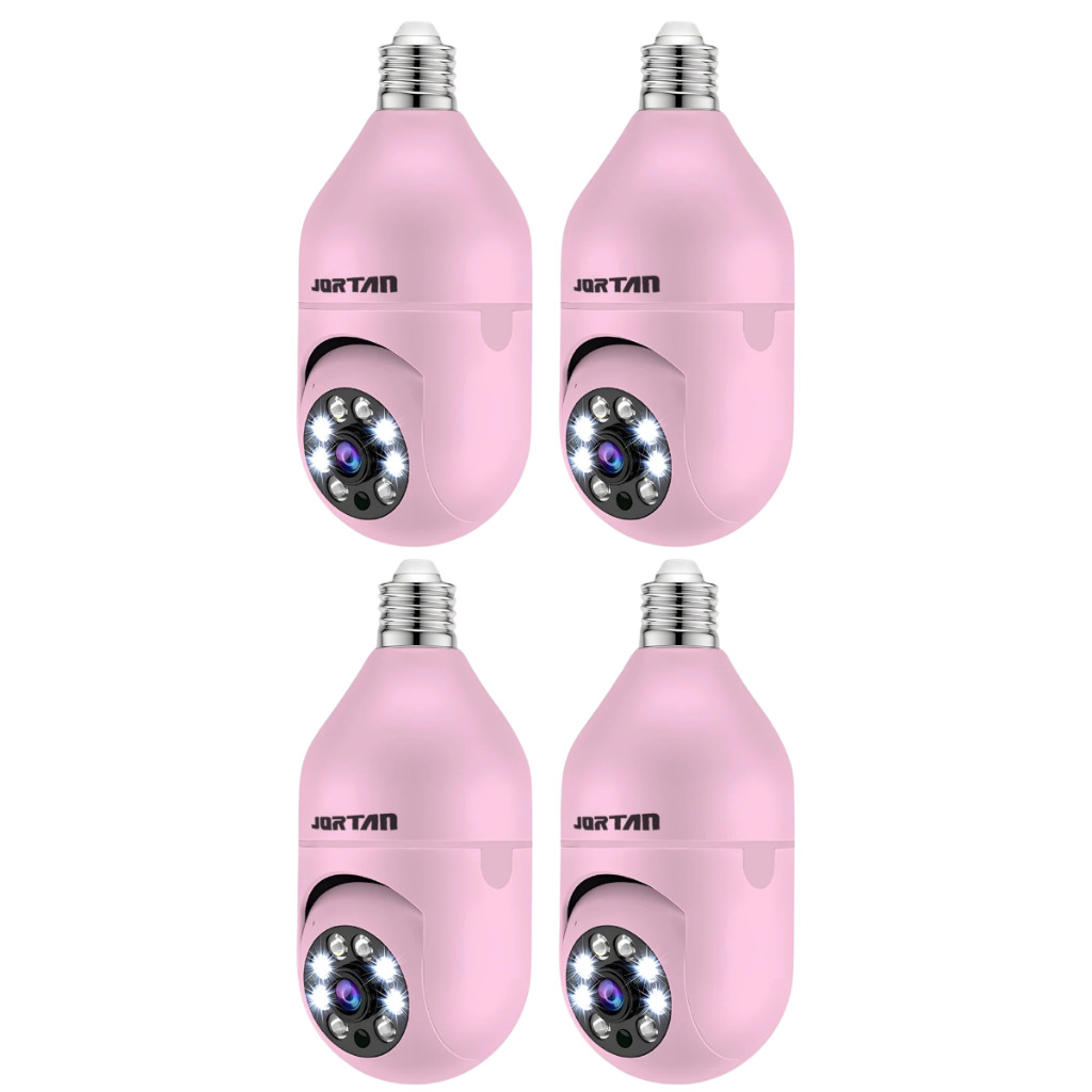 Kit 4 Mini IP Câmera de Segurança Wi-fi Rosa com Áudio Bidirecional — Câmeras e Drones