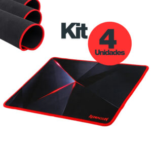Kit 4 Mousepad Gamer Redragon Capricorn Speed Antiderrapante