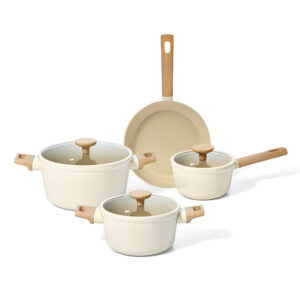 Kit 4 Panelas DE Indução Com Antiaderente Cerâmico Mou DE Nata Oikos