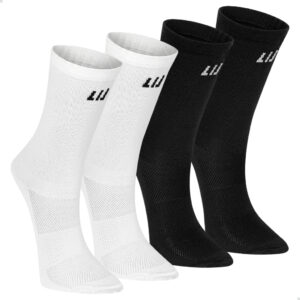 Kit 4 pares Meia 97% Poliamida Performance Pro Cano Médio Corrida