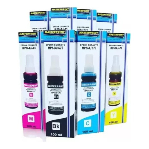 Kit 4 Tintas Masterprint Impressora Kit 100ml Todas Cores — Informática