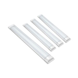 Kit 4un 18w Luminária Slim 60cm Branco Amarelo Neutro Tubular Slim