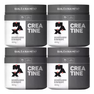 Kit 4x Creatina Pura 300g cada Max Titanium