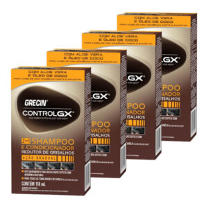 Kit 4x Grecin Control GX Shampoo e Condicionador 2×1 118ml