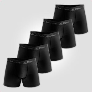 Kit 5 Cuecas Cotton Masculinas Dry Academia Alpha