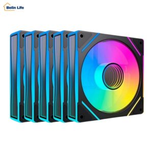 Kit 5 Fans Argb 120mm Gabinete Gamer 5V 3 Pinos 1300 Rpm Silencioso