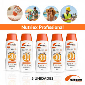 Kit 5 Protetor Solar Nutriex Fps 30 Toque Seco 120ml Anti