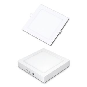 Kit 5 un Painel Led 12w 18w 24w Plafon Quadrado luminária Embutir