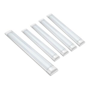 Kit 5un 18w Luminária Slim 60cm branco amarelo neutro Tubular Sobrepor