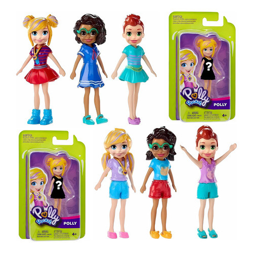 Kit 6 Bonecas Polly Pocket Mattel Original Bonequinha Lila — Brinquedos