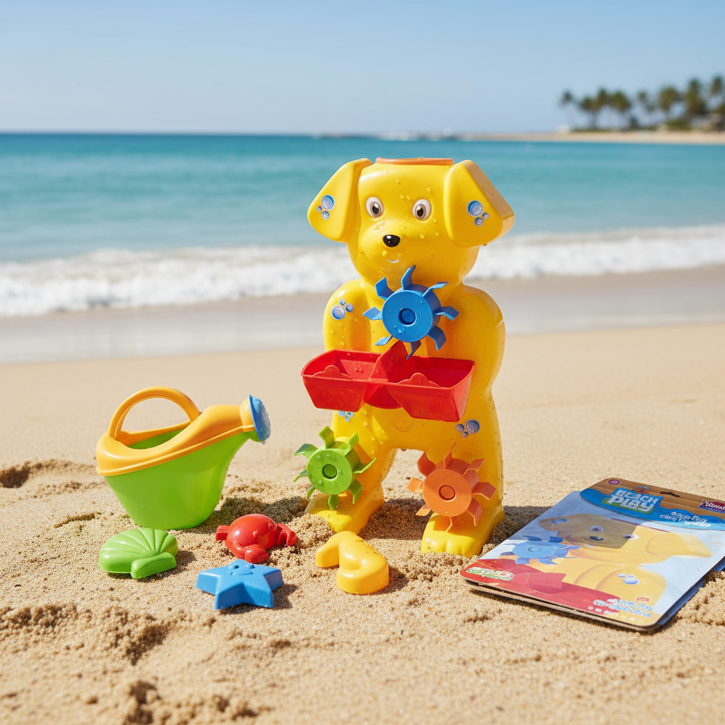 Kit 6 Brinquedos Praia Regador Água Brinquedo Molde Areia Concha Aqua — Games e Brinquedos
