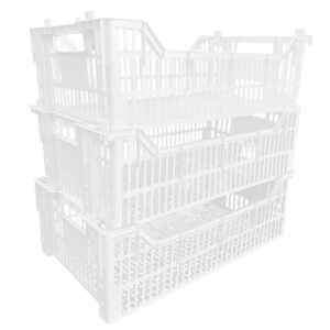 Kit 6 Peças Caixas Plásticas Hortifruti Organizadora P Frutas Legumes