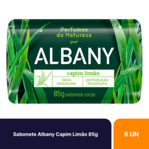 Kit 6un Sabonetes Em Barra Albany Perfumes Da Natureza Capim Limão