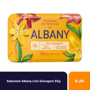 Kit 6un Sabonetes Em Barra Albany Perfumes Da Natureza Lírio Selvagem